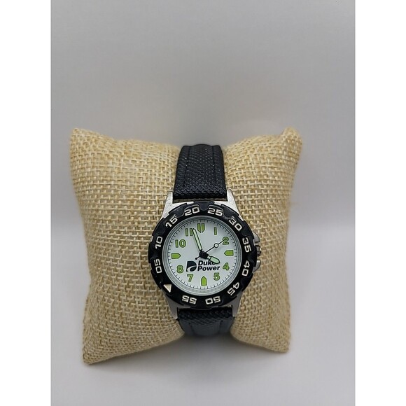 Vintage Sweda Duke Power Promotional Wristwatch Watch Luminous Dial Nylon Strap - Picture 1 of 15